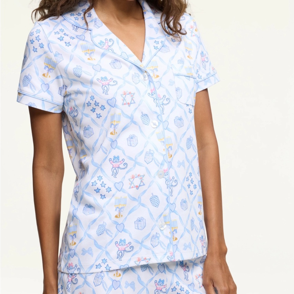 Brand new roller rabbit limited edition lattice starry nights pjs